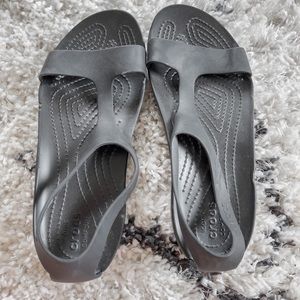 Crocs black sandals